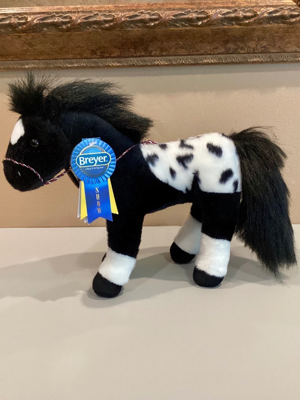 NWT Breyer Black Appaloosa 10” Horse Plush/Stuffed Animal by Aurora 2021